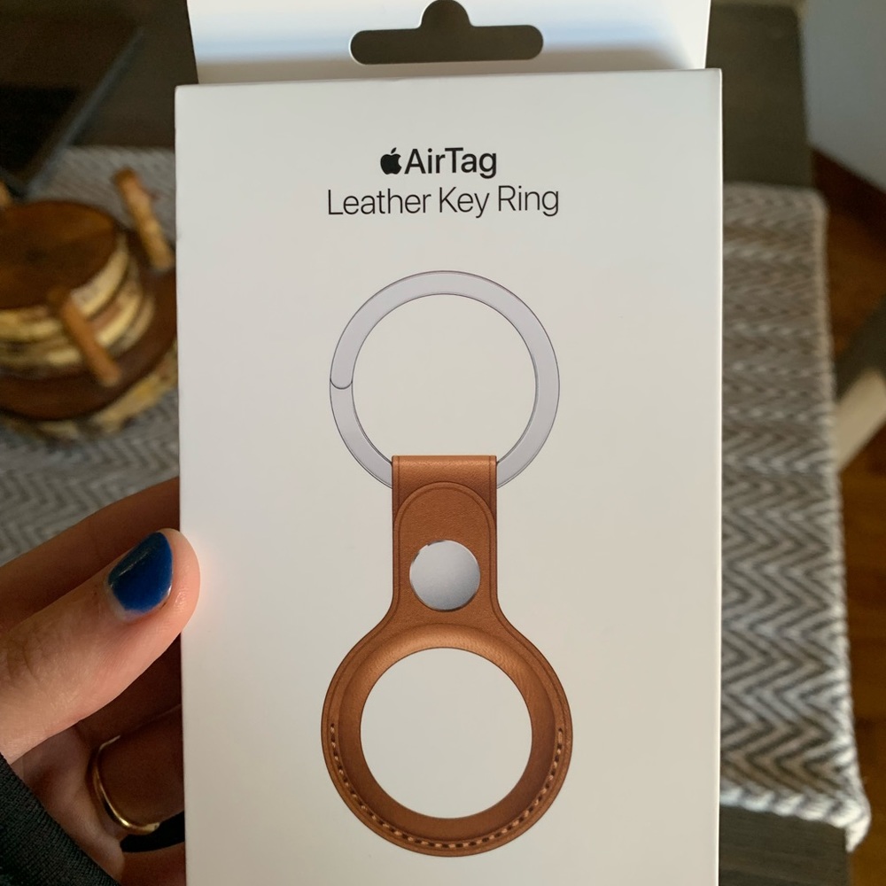 Apple AirTag Leather Key Ring
